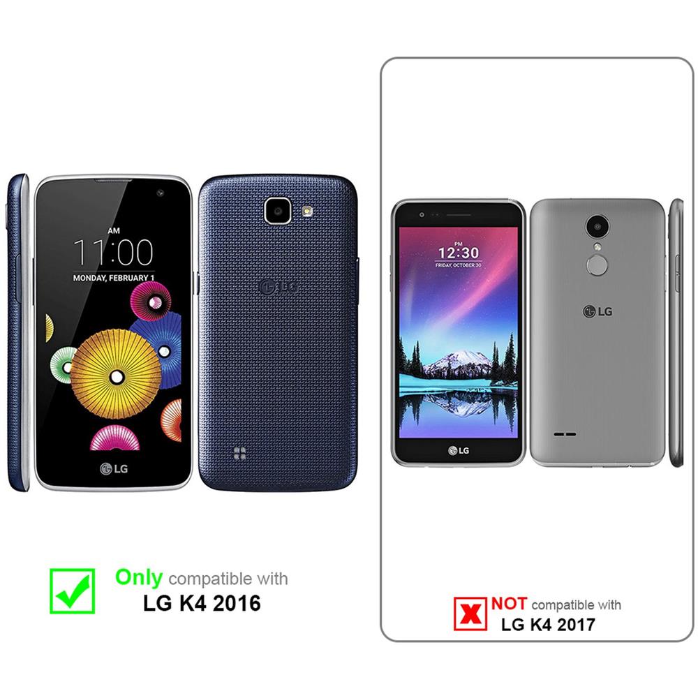 Custodia Compatibile Con Lg K4 2016 In Frosty Rosso - Hard Case Coperchio Protettivo In Frosted Look Contro I Graffi E Gli Urti - Foto 2
