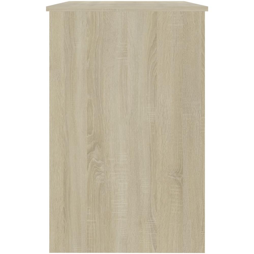 Scrivania Bianca e Rovere Sonoma 100x50x76 cm Legno Multistrato - Foto 14