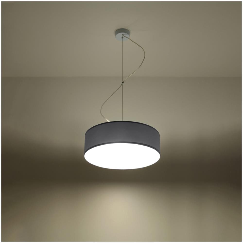 Arena 35 - Lampadario A Sospensione In Pvc, Colore: Argento - Foto 15