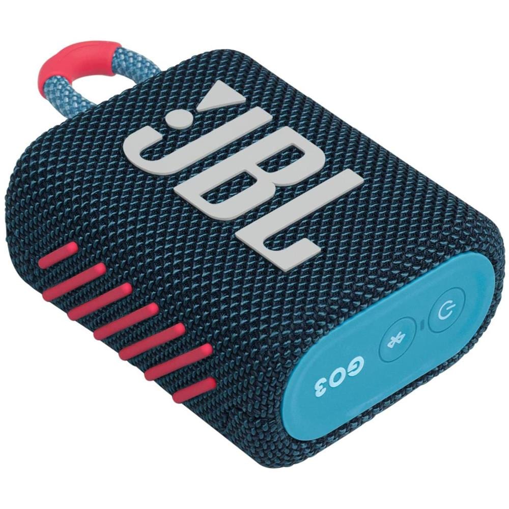 Speaker Portatile Ricaricabile Go 3 Wireless Bluetooth Waterproof Colore Blu e Rosa - Foto 2