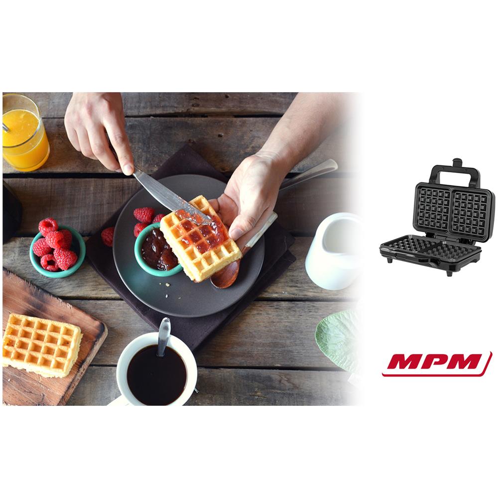 Mgo-20m Piastra Per Waffle, 2 Belgian Waffle Spesse, Piastre Antiaderenti, Automatica 1000w - Foto 2