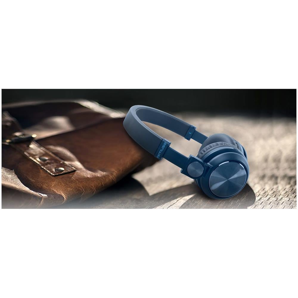 M-276 BTB Padiglione auricolare Stereofonico Con cavo e senza cavo Blu auricolare per telefono cellulare - Foto 2
