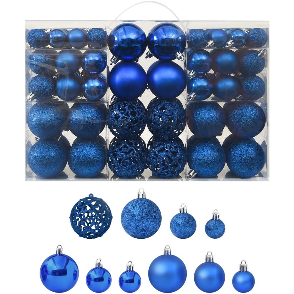 Set Palline Di Natale 100 Pz Blu - Foto 1
