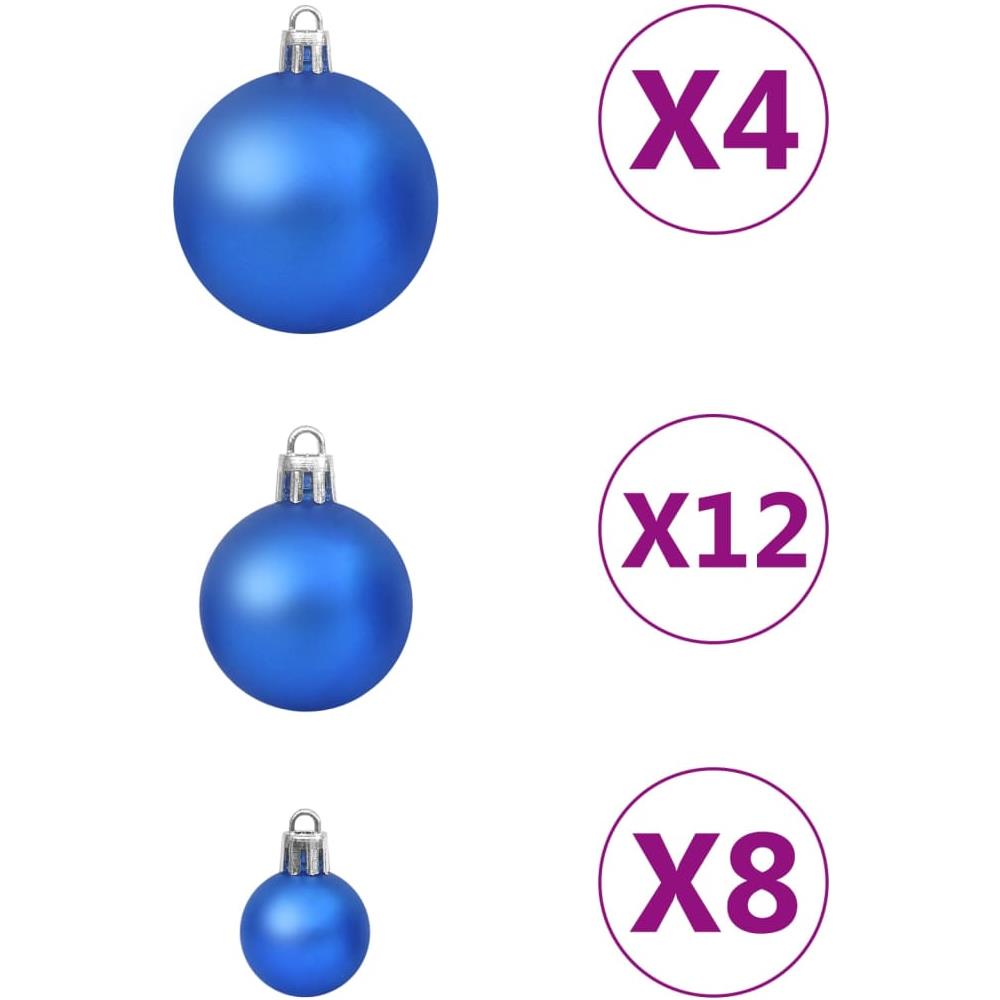 Set Palline Di Natale 100 Pz Blu - Foto 3