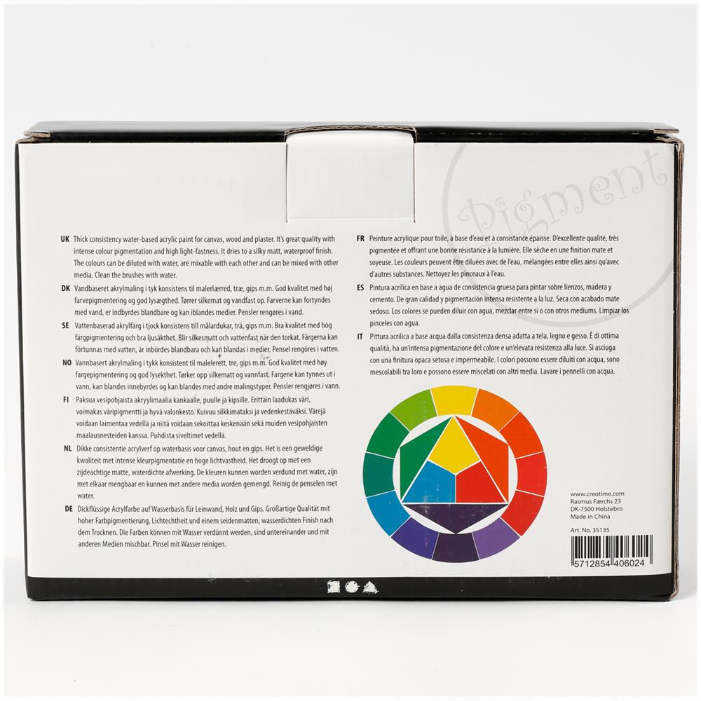 Pigment Art Colori Acrilici Misti Colori Di Base - Foto 8