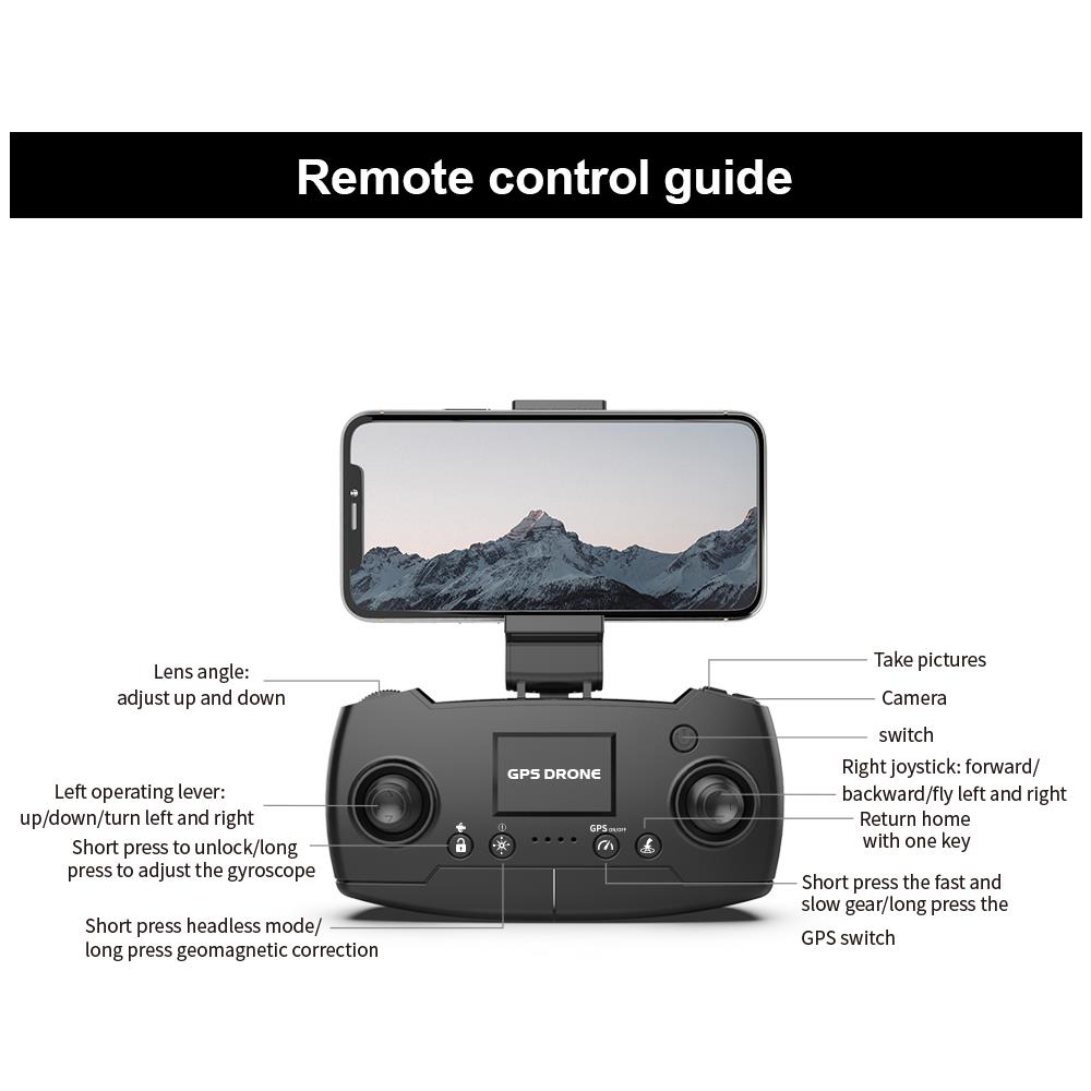 F188 1km Fotocamera Drone 6k Gps Professionale 5g Wifi Fpv Brushless Professional | elicotteri Rc - Foto 2