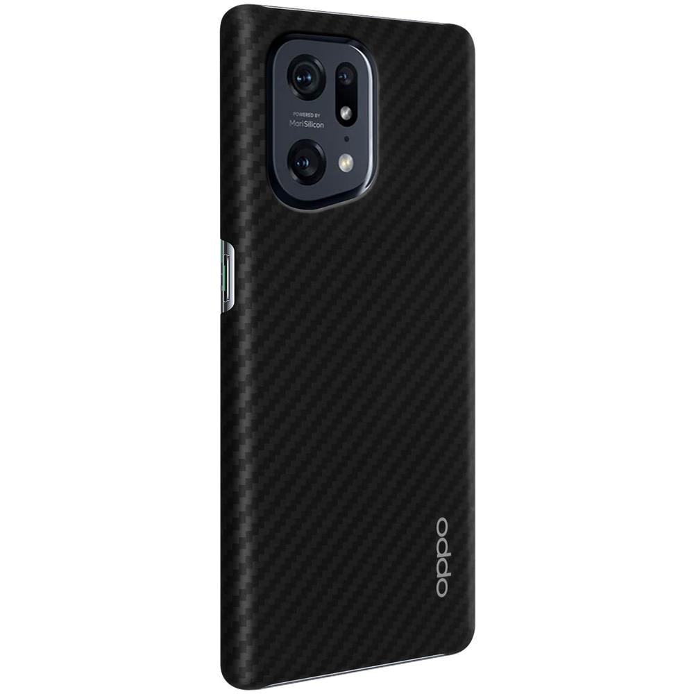 Cover Originale Find X5 In Fibra Di Aramide Resistente Sottile Nera - Foto 1