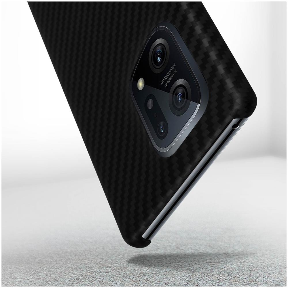 Cover Originale Find X5 In Fibra Di Aramide Resistente Sottile Nera - Foto 5