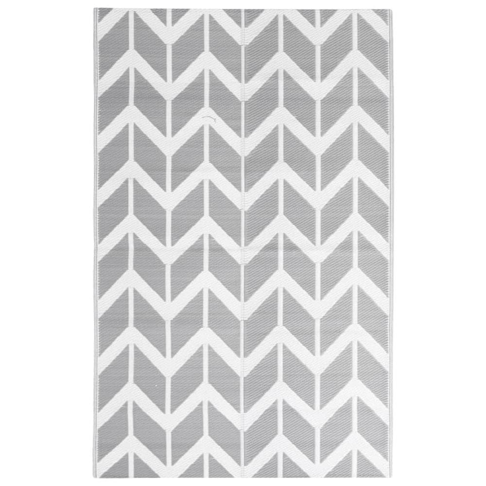 Tappeto Da Esterno Grigio 160x230 Cm In Pp - Foto 2