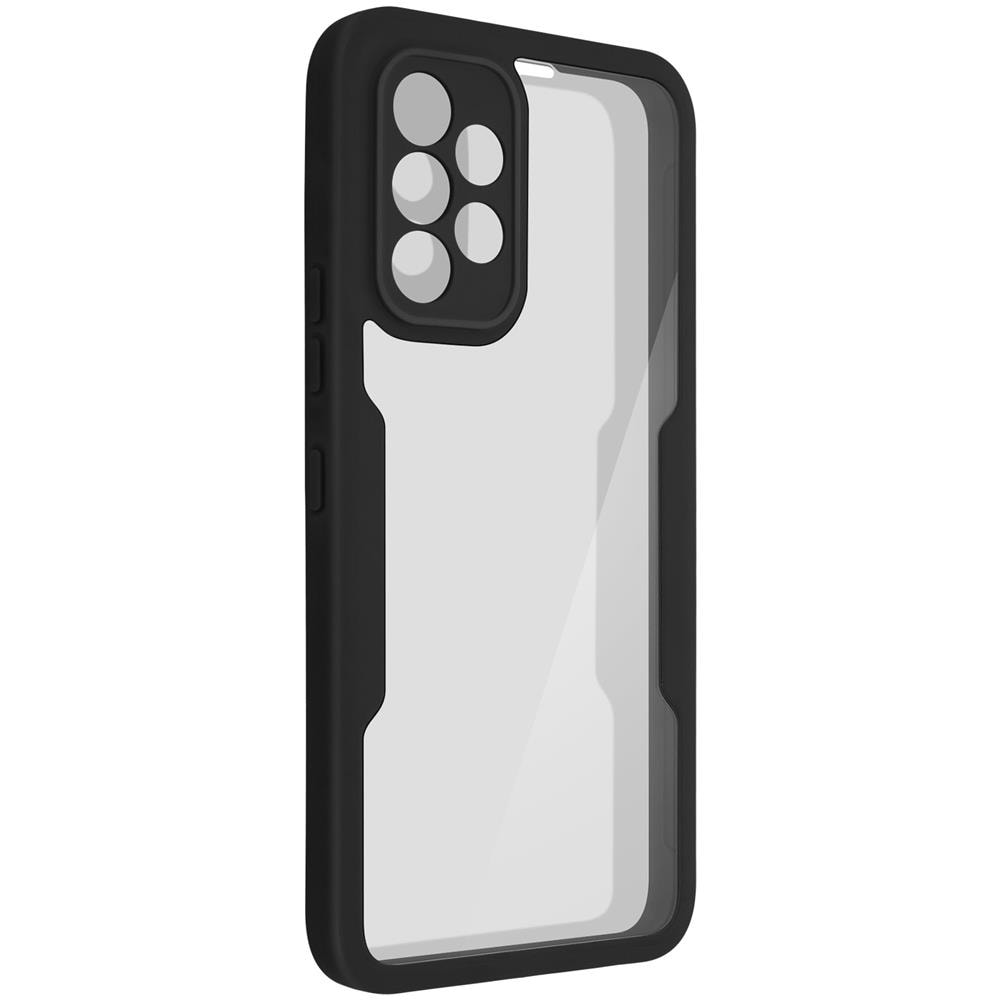 Cover Samsung Galxy A53 5g Retro Plexiglass Fronte Polimero Bordo Nero - Foto 2