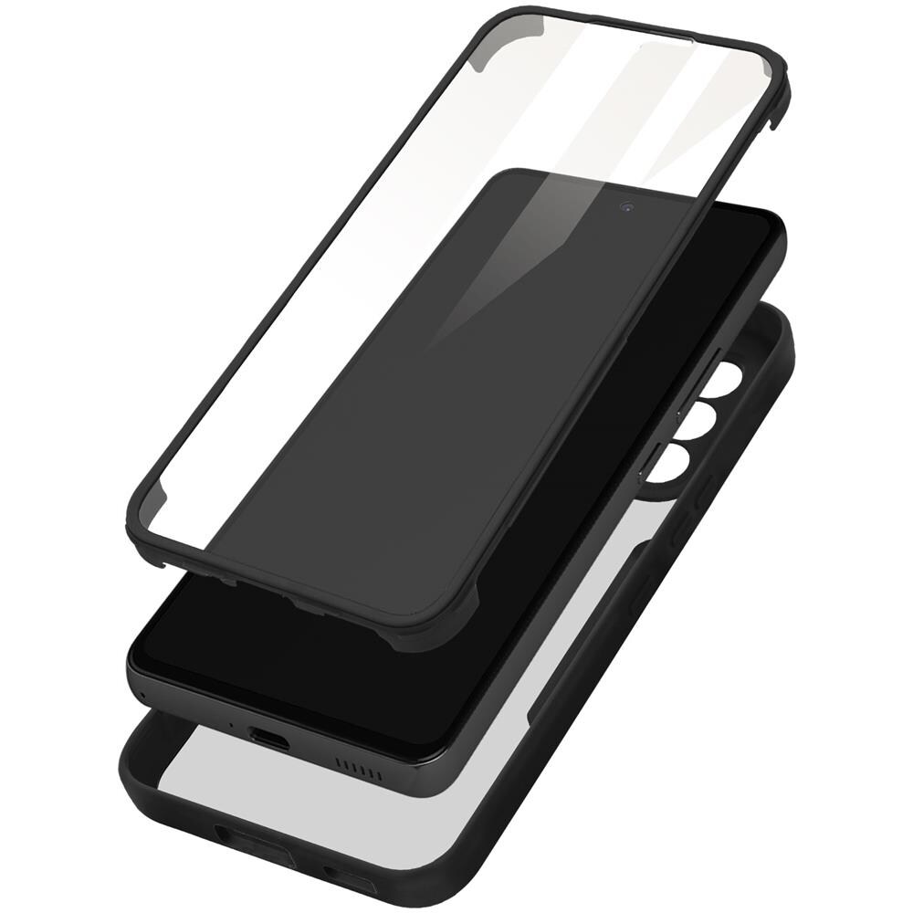 Cover Samsung Galxy A53 5g Retro Plexiglass Fronte Polimero Bordo Nero - Foto 1