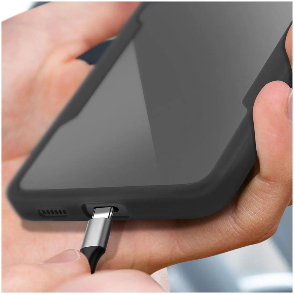 Cover Samsung Galxy A53 5g Retro Plexiglass Fronte Polimero Bordo Nero - Foto 7