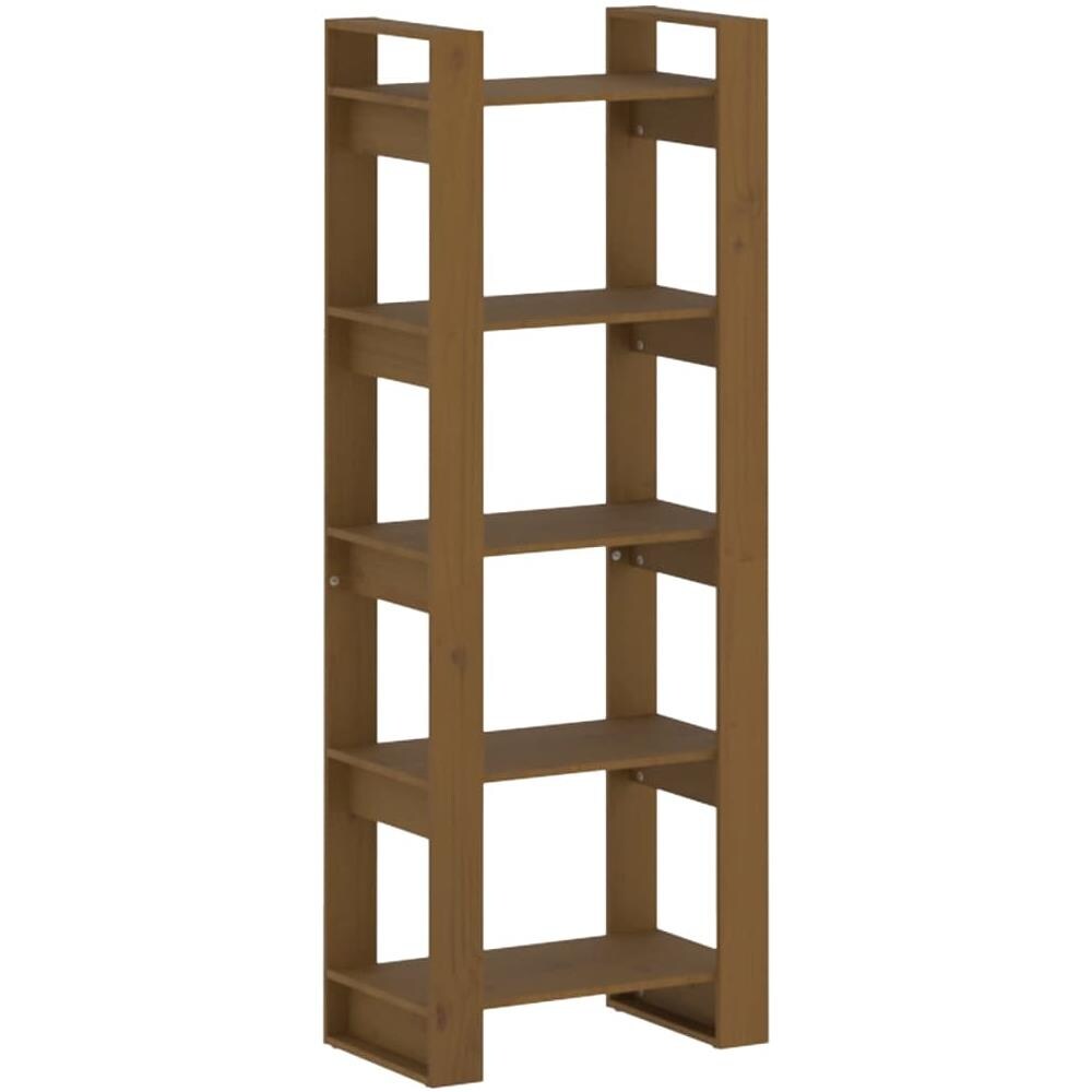 Libreria / divisorio Marrone Miele 60x35x160 Cm Legno Massello - Foto 2