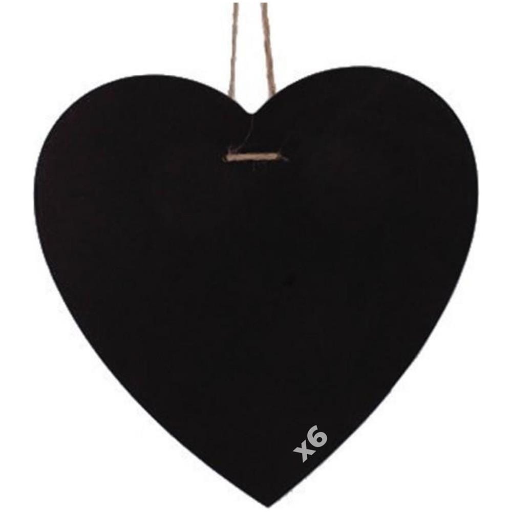 6 Ardesie Cuore Da Appendere 23 X 23 Cm - Foto 1