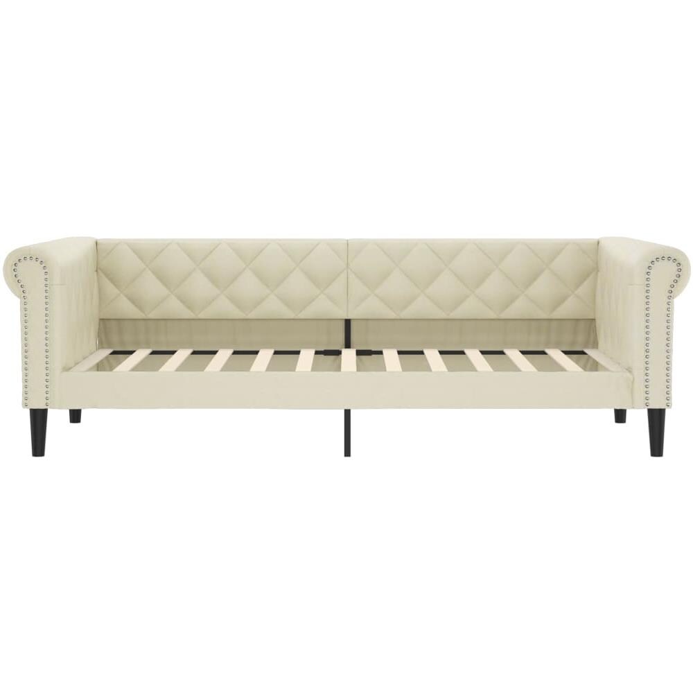 Letto Da Giorno Crema 100x200 Cm In Similpelle - Foto 2