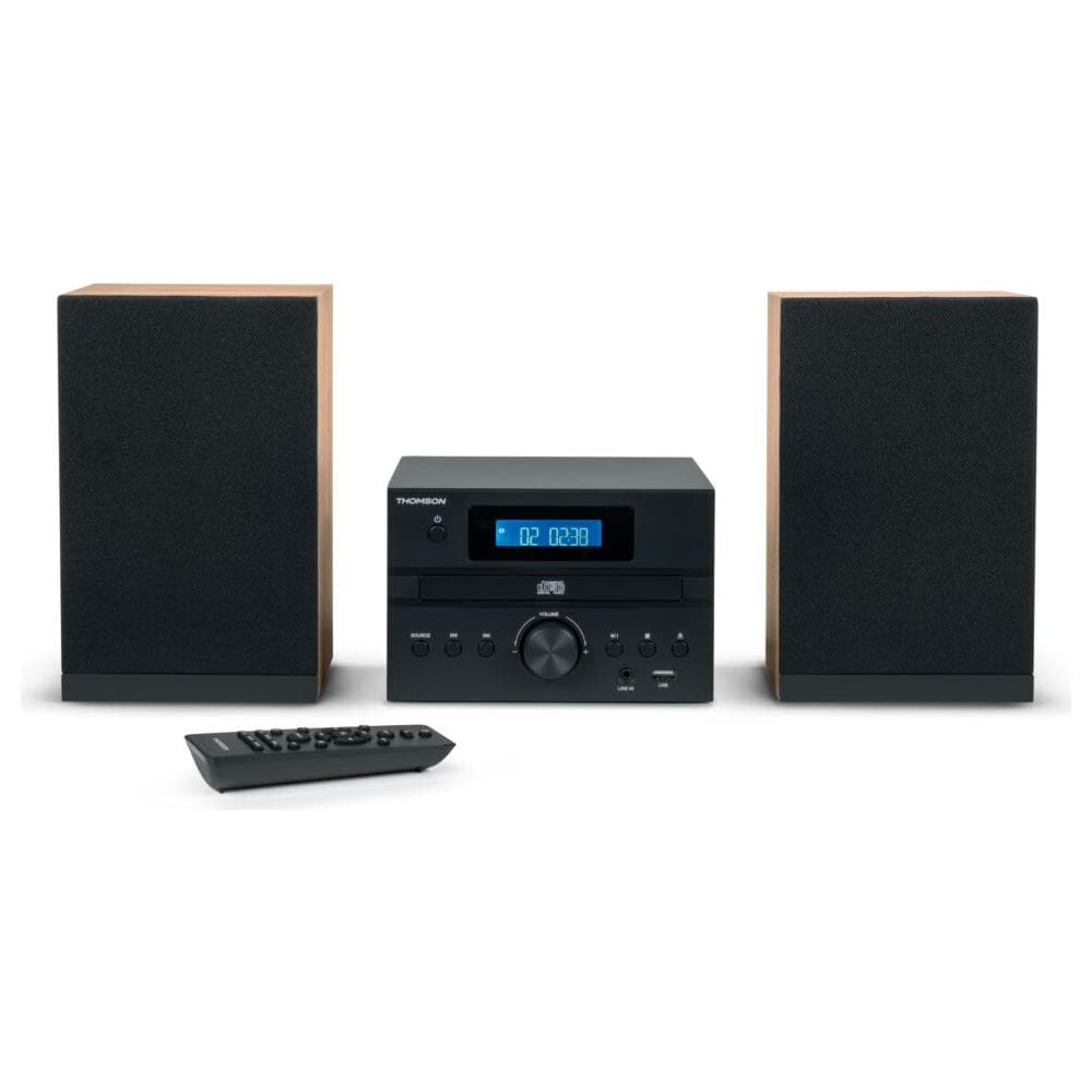 Sistema Stereo Domestico MIC122BT BT Radio FM /CD /MP3/USB Black Wood Finish - Foto 1