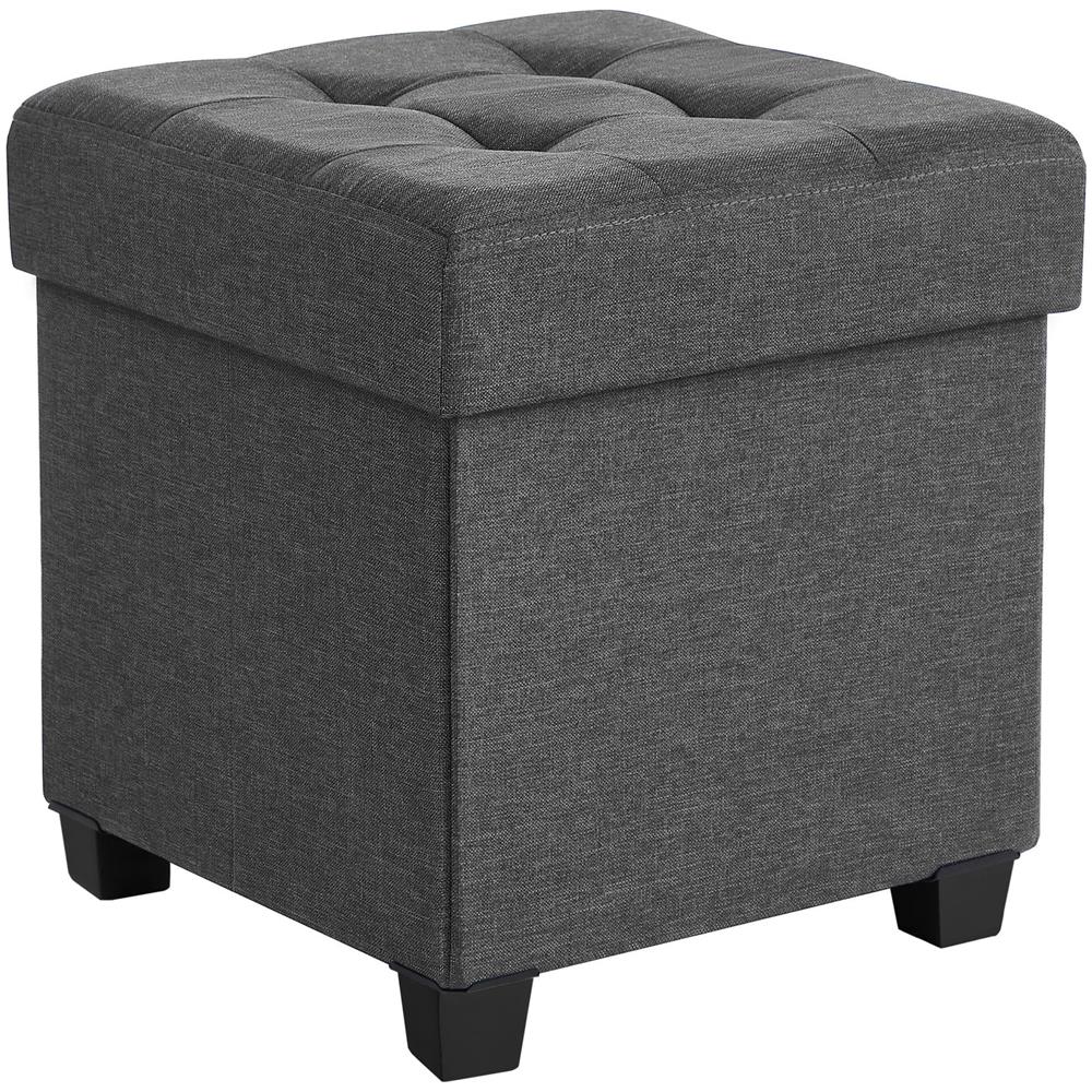PUFA Pouf portaoggetti in MDF grigio chiaro per camera da letto LSF014G01V1 - Foto 1