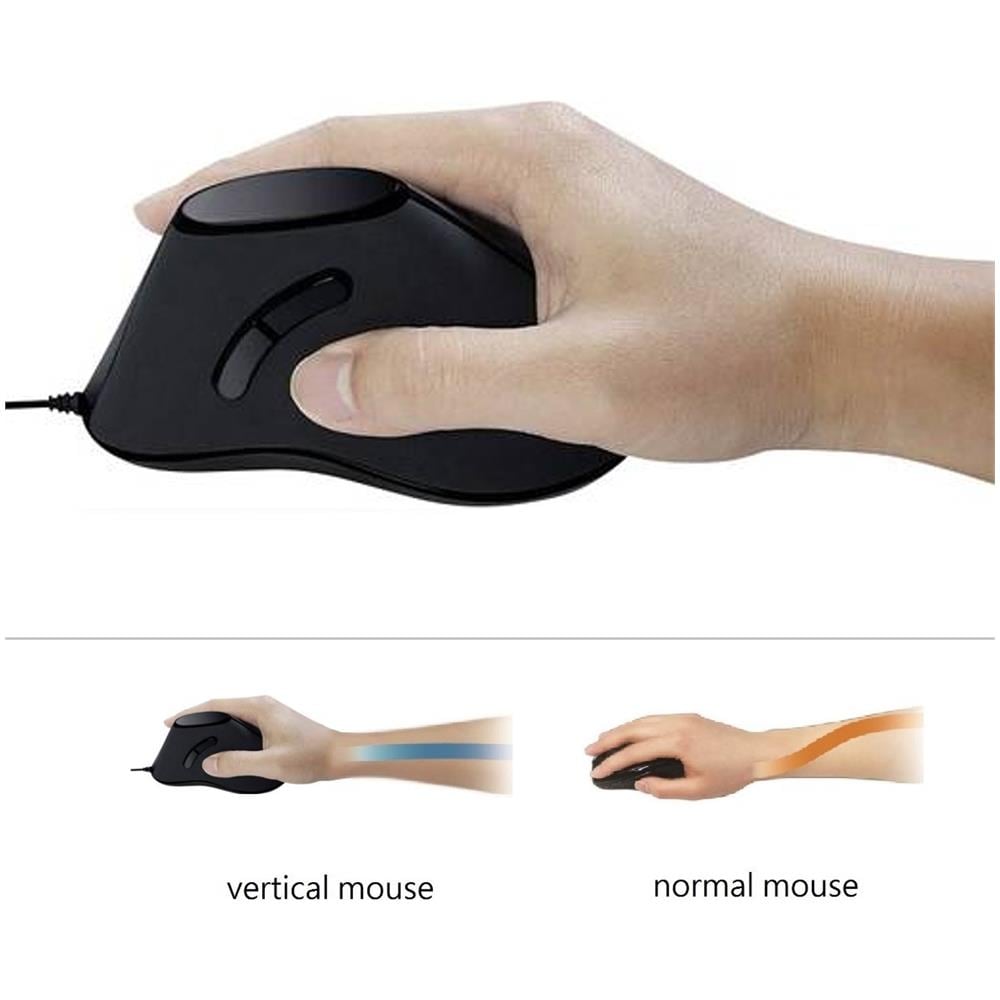 Mouse ID0158 Ottico 5 Tasti 1000 DPI Colore Nero - Foto 2