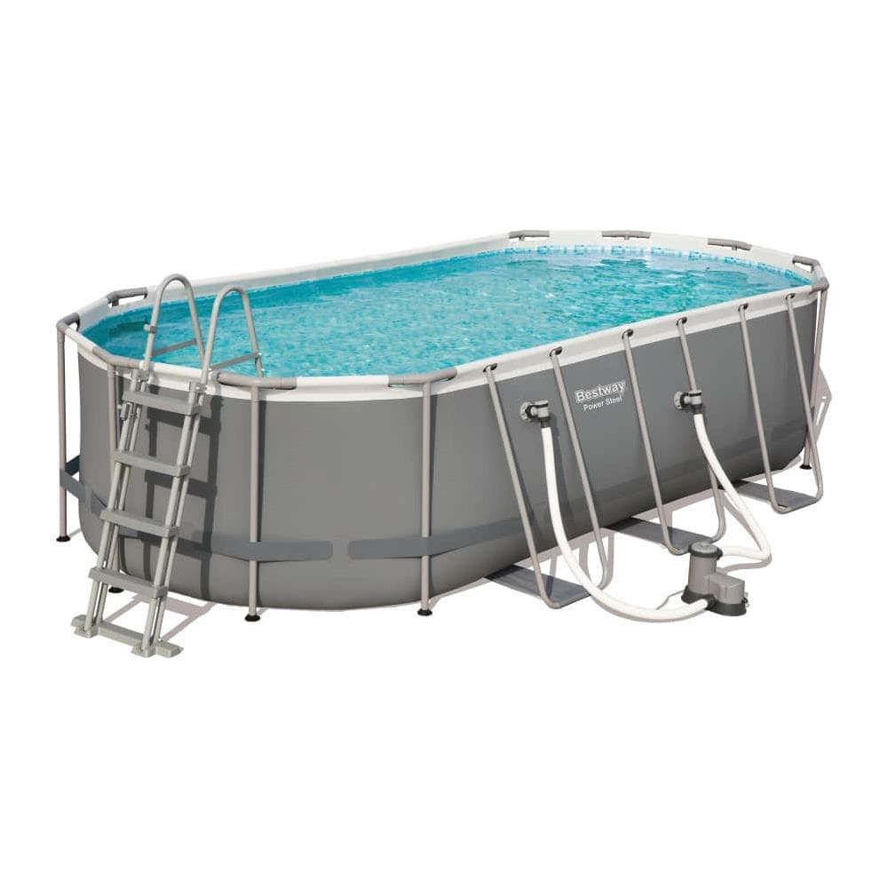 Power Steel Set Piscina Ovale 549x274x122 cm 56710 - Foto 1