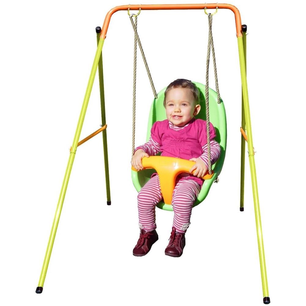 Set Altalena Bimbi Emma Funny 94x145x120 Cm Acciaio J-10153p9 - Foto 2