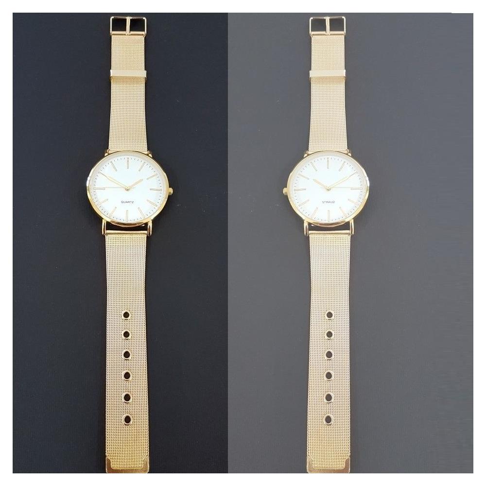 Orologio Da Polso Uomo Analogico Quarzo Moderno Fashion Casual Colore Oro - Foto 1