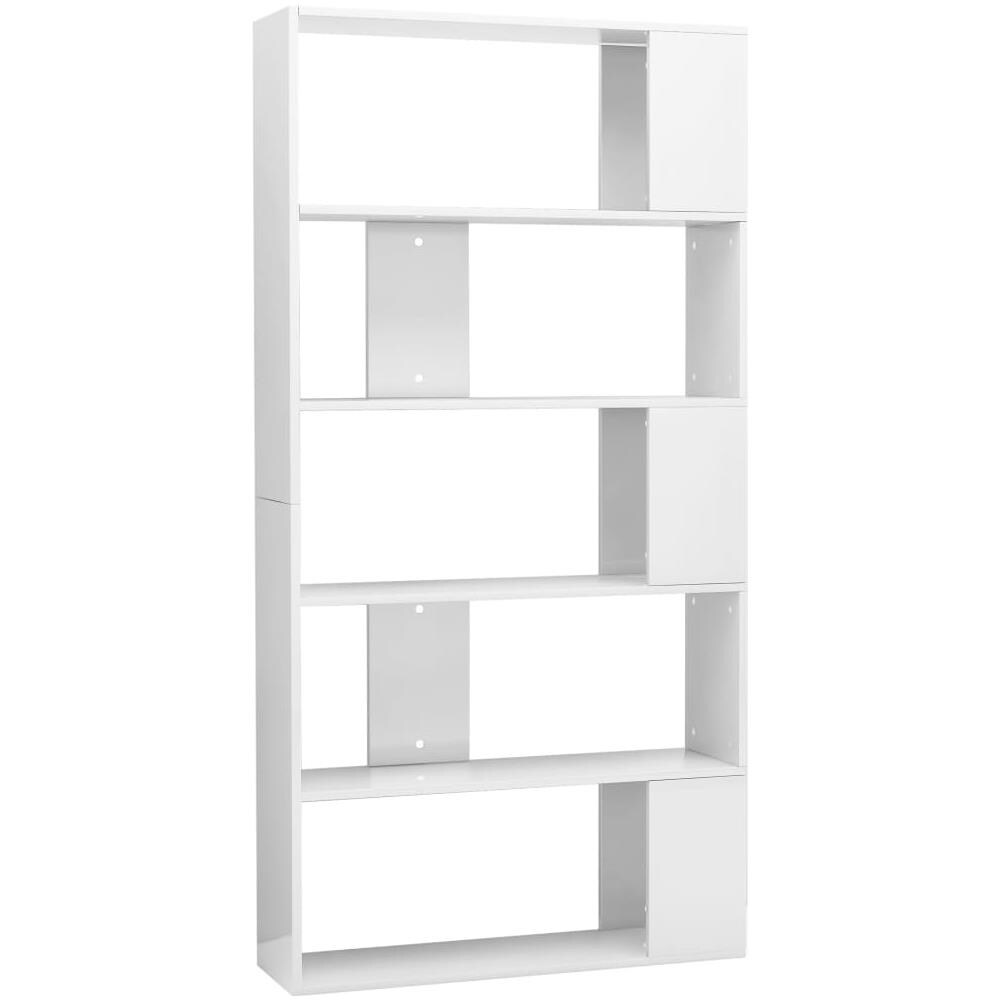 Libreria /Divisorio Bianco Lucido 80x24x159 cm - Foto 2