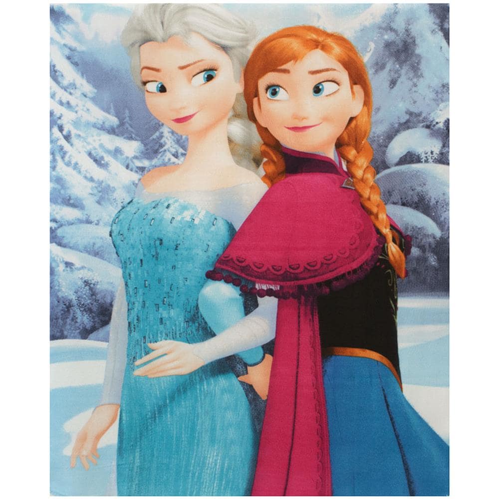 Walt Disney Plaid Frozen Anna E Elsa Magia Delle Nevi Disney In Pile 120x150 Cm N767 Eprice