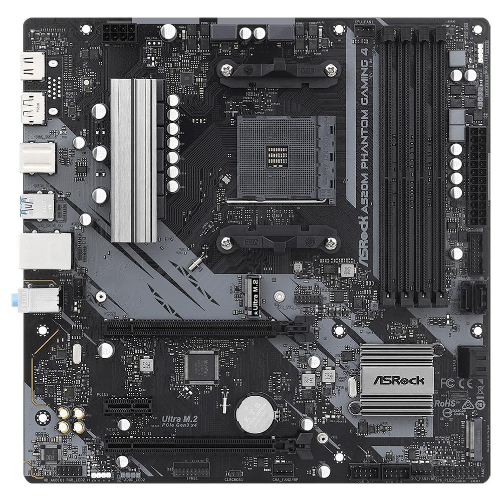 Scheda Madre A520M Phantom Gaming 4 Socket AM4 Chipset AMD A520 micro ATX - Foto 2