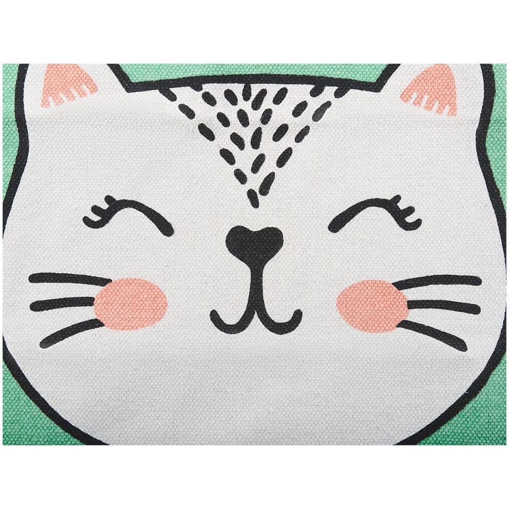 Tappeto Per Bambini Stampa Di Gatto 60 X 90 Cm Verde Howrah - Foto 8
