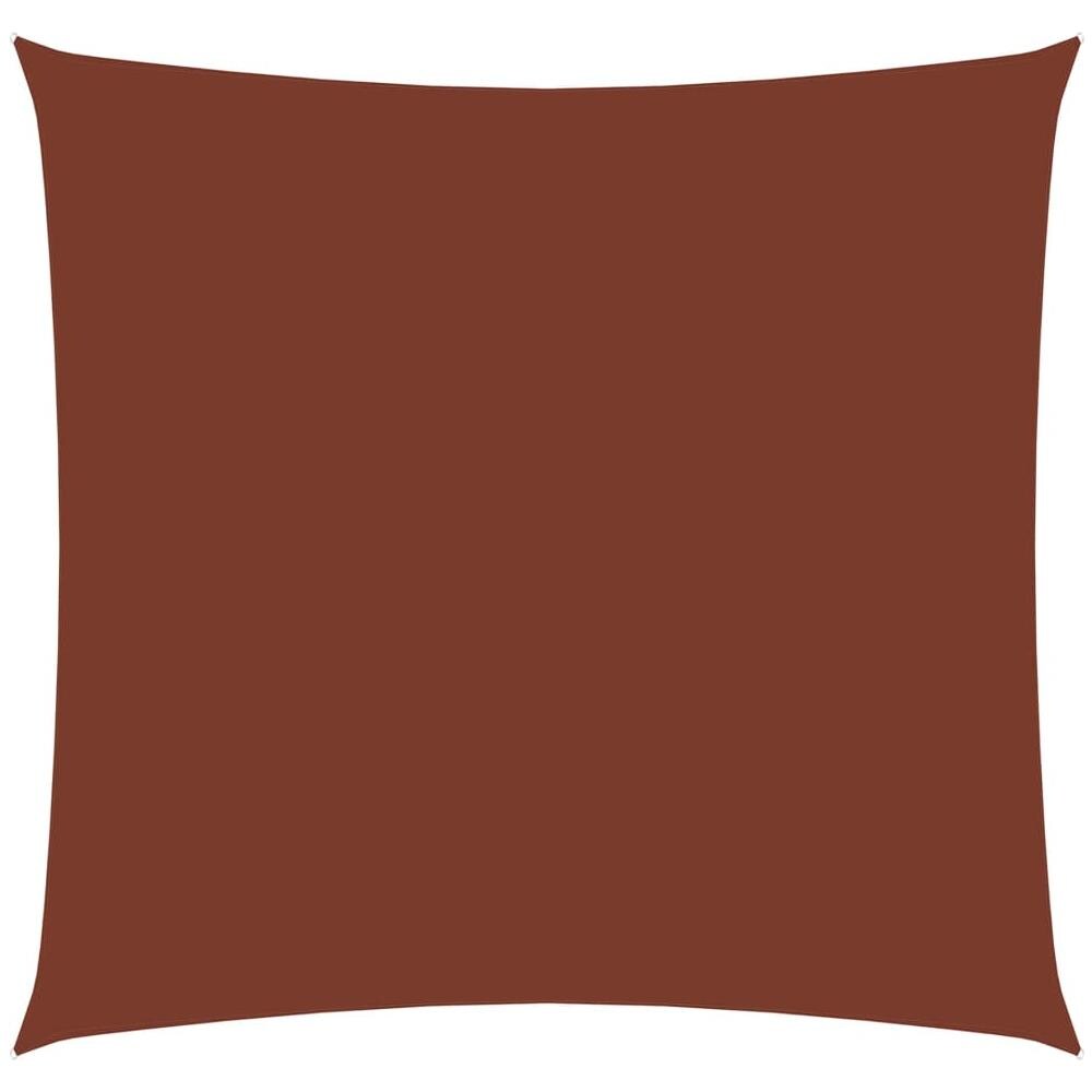 Vela Parasole in Tela Oxford Quadrata 4x4 m Terracotta - Foto 1