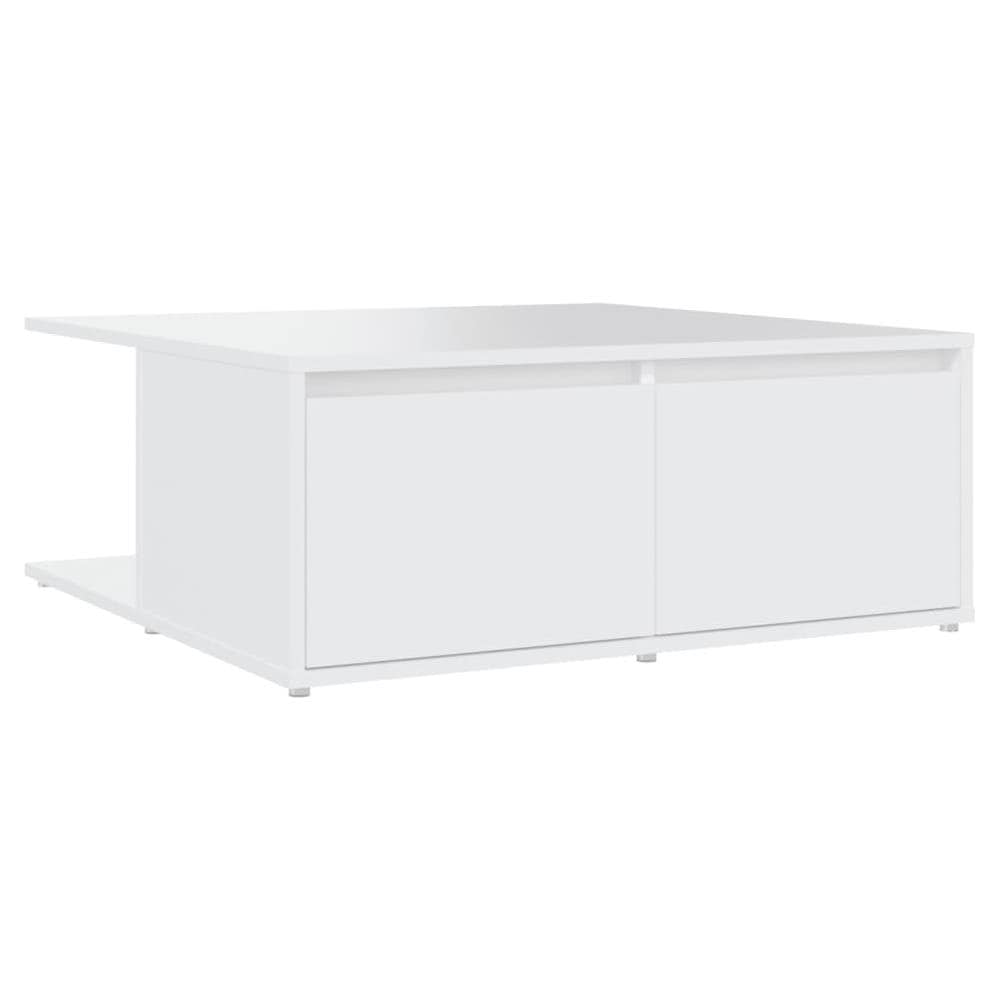 Tavolino da Salotto Bianco 80x80x31 cm in Legno Multistrato - Foto 2