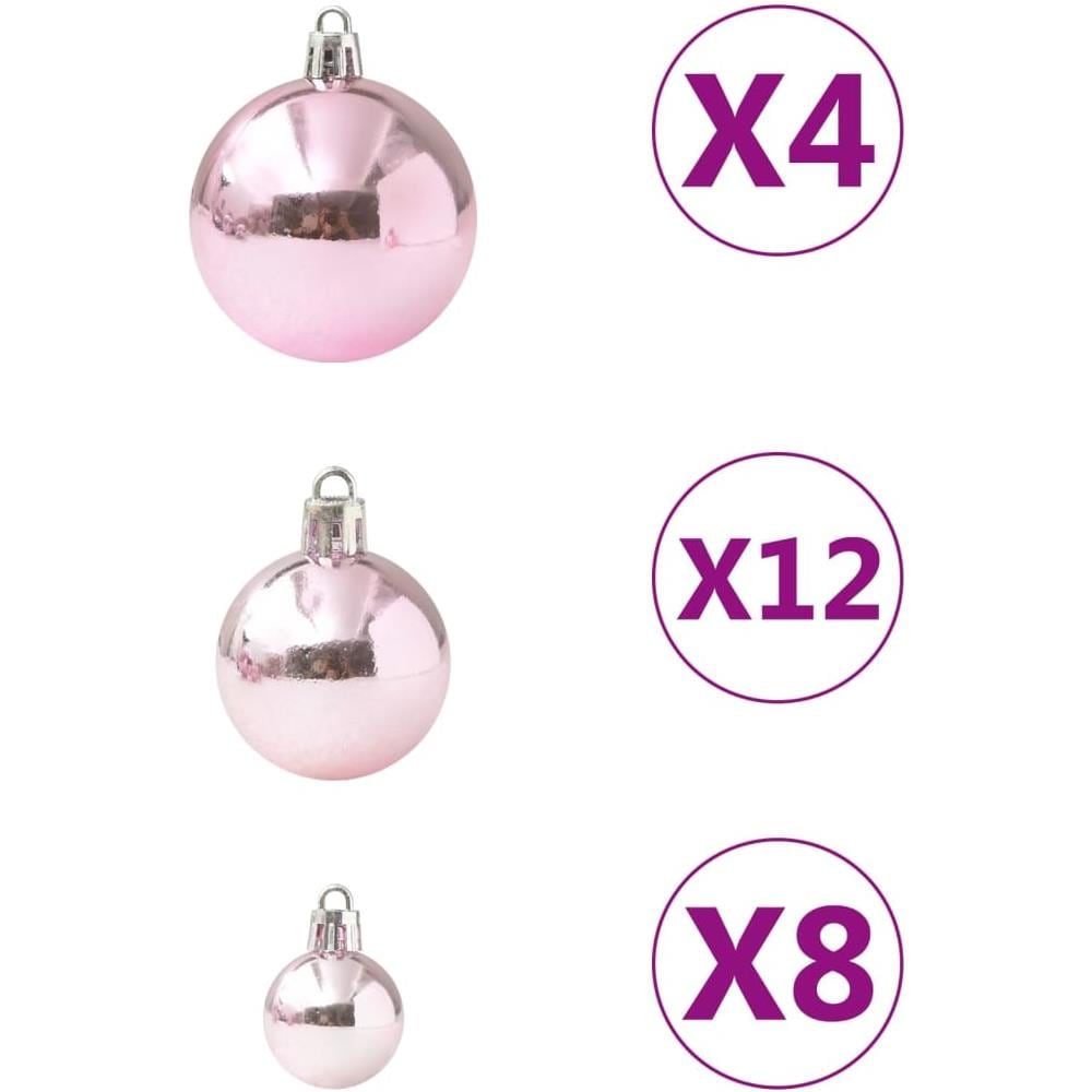 Set Palline Di Natale 100 Pz Rosa - Foto 2
