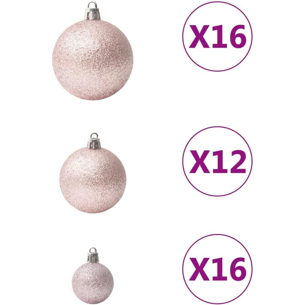 Set Palline Di Natale 100 Pz Rosa - Foto 3