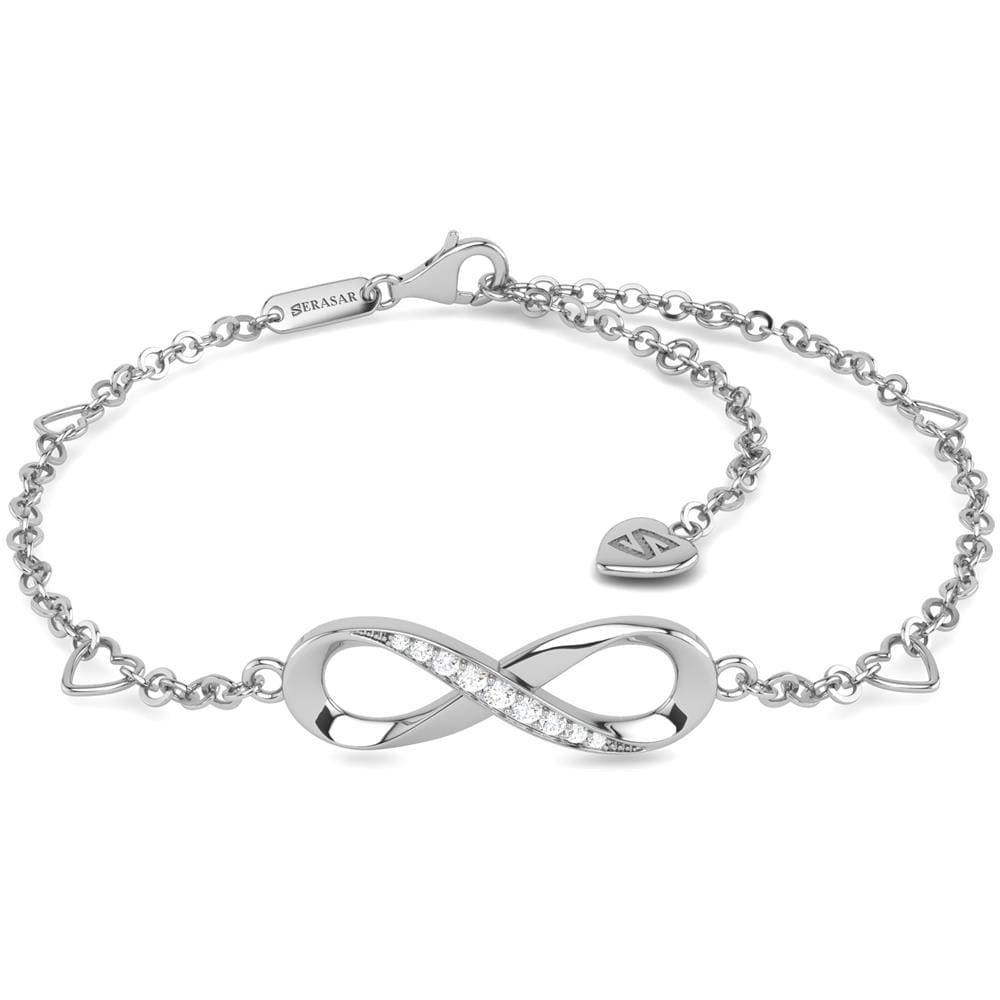Cavigliera in Argento Sterling, ""Infinity"", Argento - Foto 1
