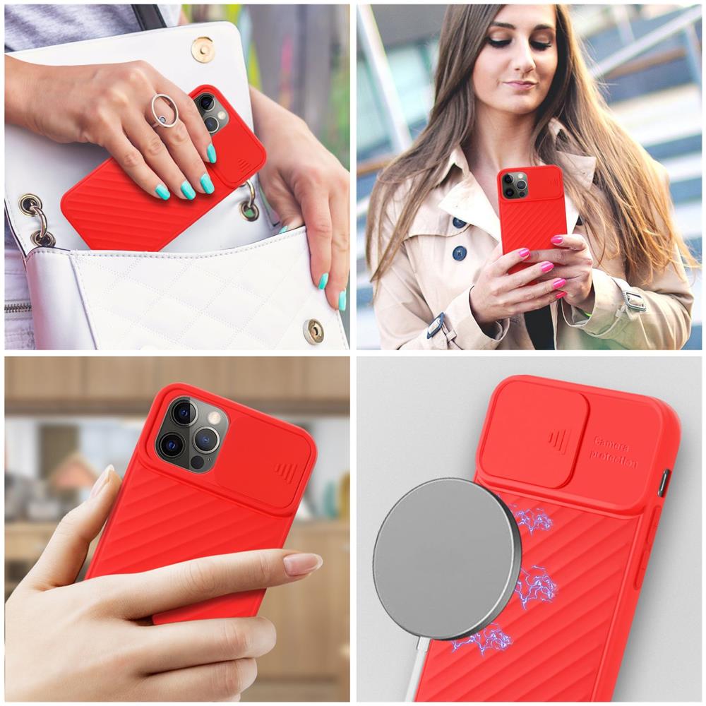 Custodia Compatibile Con Apple Iphone 12 / 12 Pro In Opaco Rosso - Coperchio Protettivo In Silicone Tpu Flessibile E Con Protezione Per La Fotocamera - Foto 8