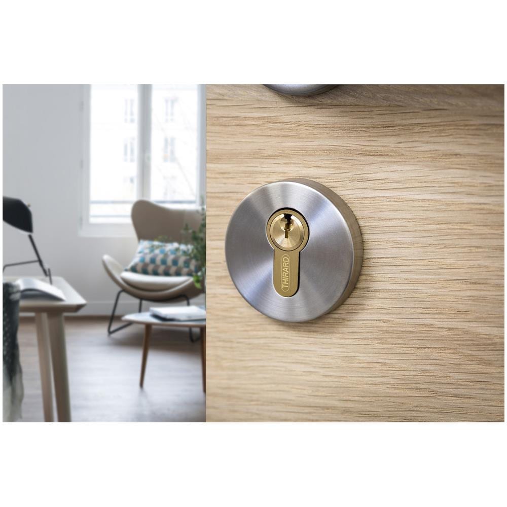 Cilindro Europeo A Doppia Entrata Sa 30x90mm, Antisfilamento, Ottone, 3 Chiavi - Thirard - Foto 2