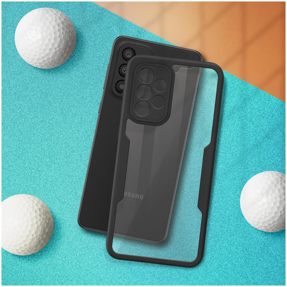 Cover Samsung Galxy A33 5g Retro Plexiglass Fronte Polimero Bordo Nero - Foto 2