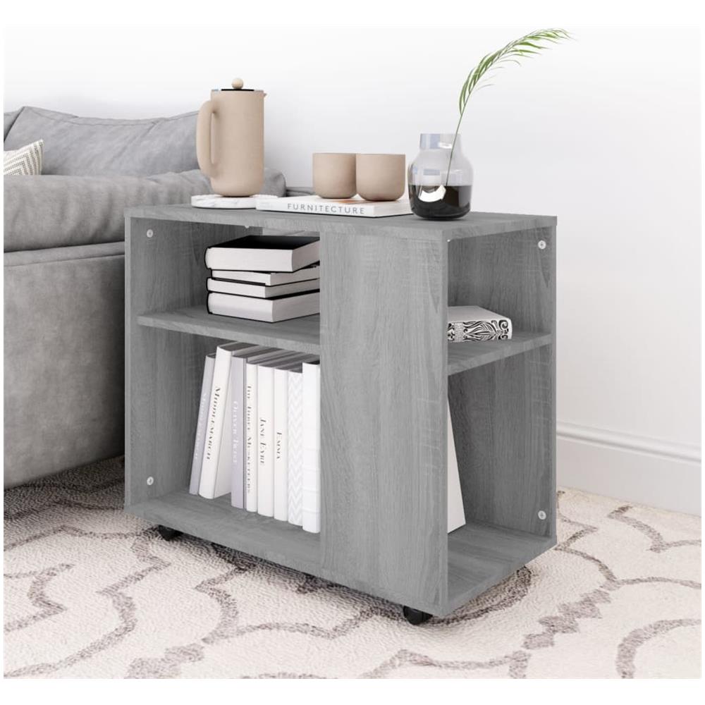 Tavolino Da Salotto Grigio Sonoma 70x35x55 Cm Legno Multistrato - Foto 3