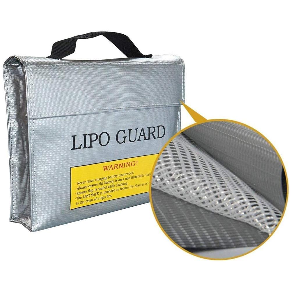 Bag Borsa Ignifuga Ideale Per Caricare Batterie Lipo Resistente Al Fuoco (misura Mm 240 X 64 X 180) - Foto 2
