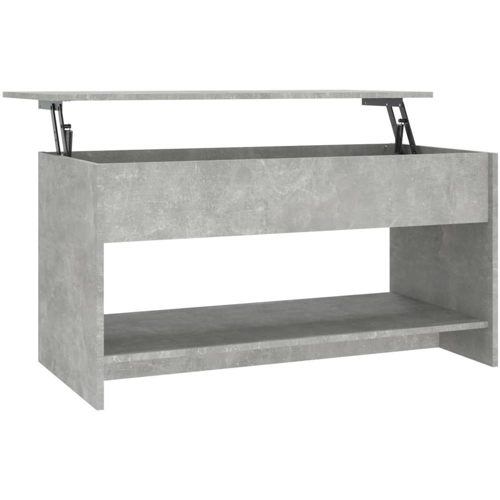 Tavolino Salotto Grigio Cemento 102x50x52,5cm Legno Multistrato - Foto 1