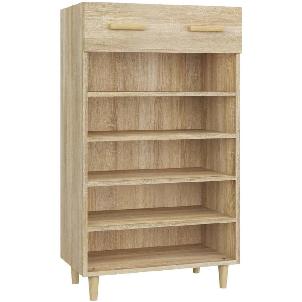 Scarpiera Rovere Sonoma 60x35x105 Cm In Legno Multistrato - Foto 2