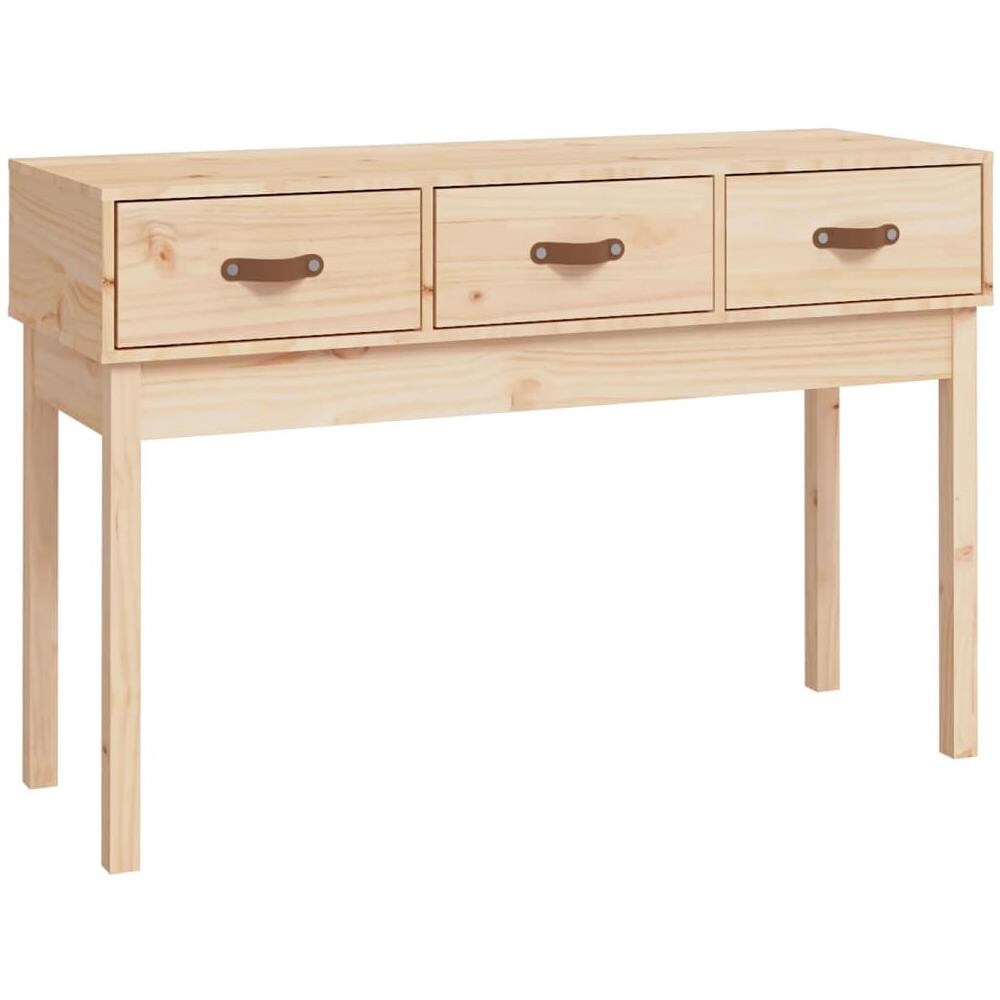 Tavolo Consolle 114x40x75 Cm In Legno Massello Di Pino - Foto 2