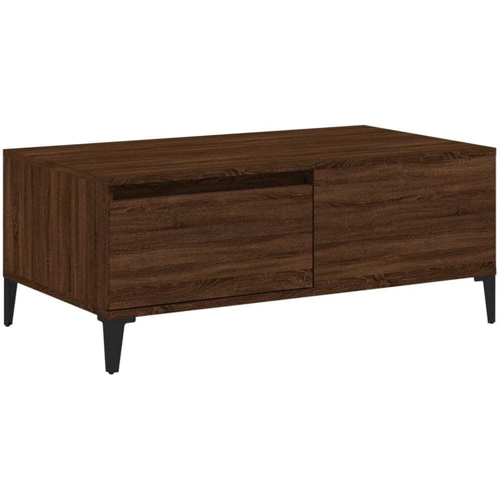 Tavolino Da Salotto Rovere Marrone 90x50x36,5 Cm In Multistrato - Foto 2