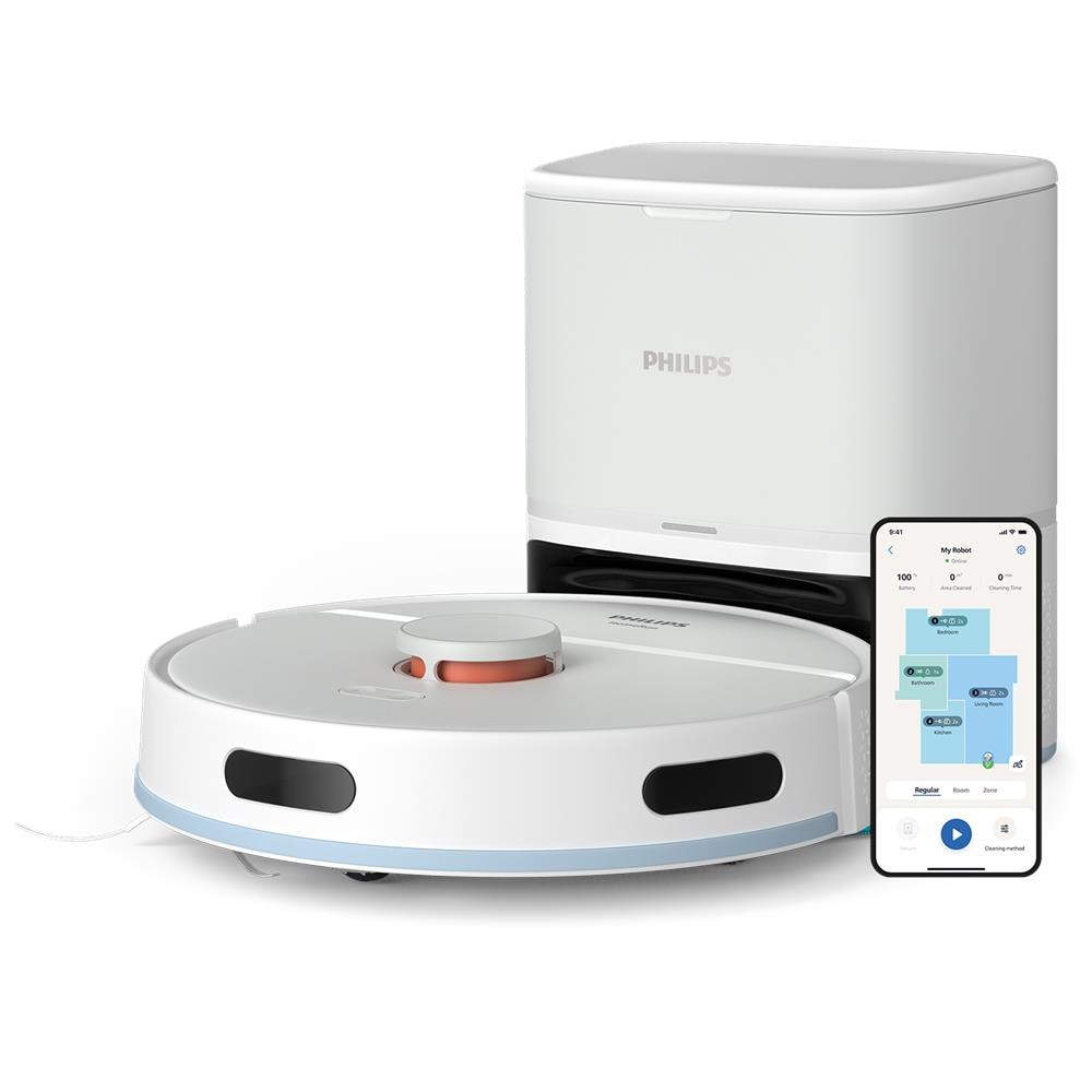 Robot Aspirapolvere e MOP XU2100/20 Wi-Fi con Base Autopulente Colore Bianco - Foto 1