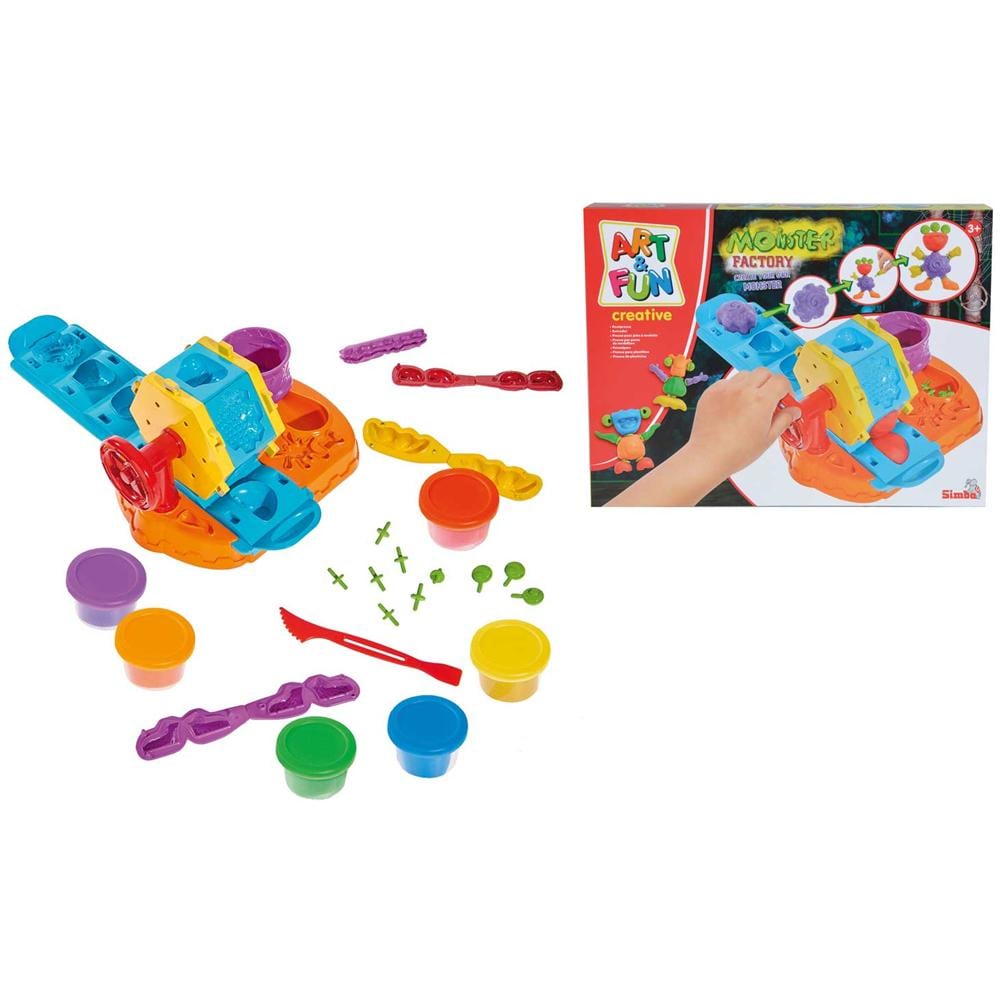 Art & Fun - Pasta Da Modellare - Fabbrica Dei Mostri Con 6 Vasetti, Formine 3D E Accessori - Foto 1