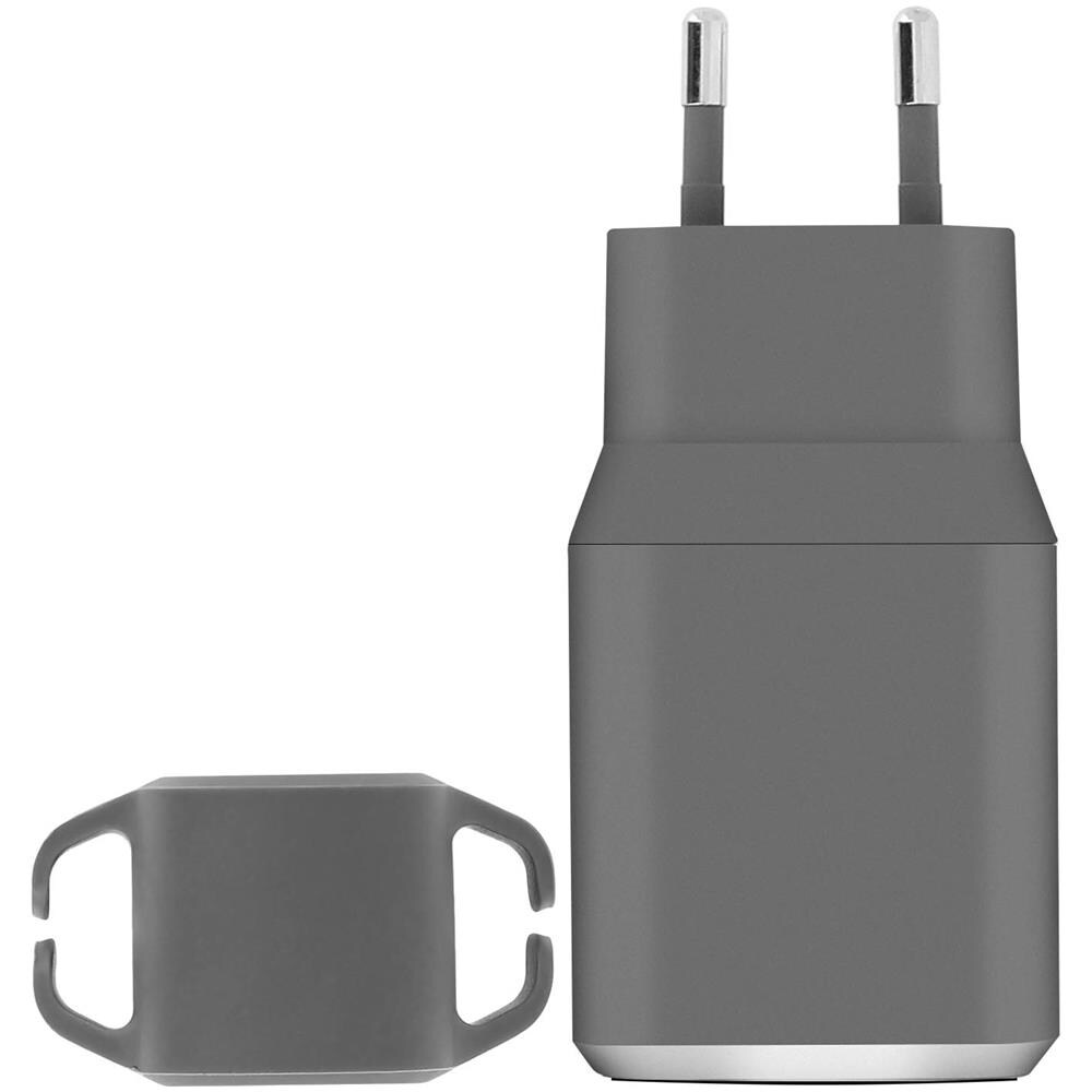 Caricabatterie 2x Porte Usb 4.8a Garanzia A Vita - Grigio - Foto 1