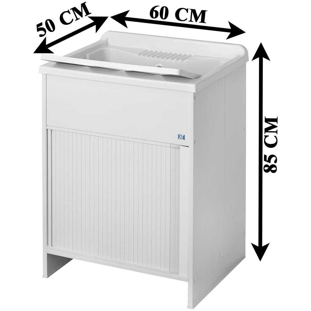 Lavatoio In Resina Con Kit Di Montaggio 60 X 50 - Foto 4