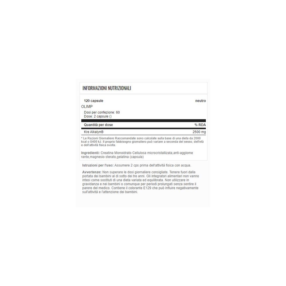 Osn Kre-alkalyn 2500 120 Mega Caps - Foto 2