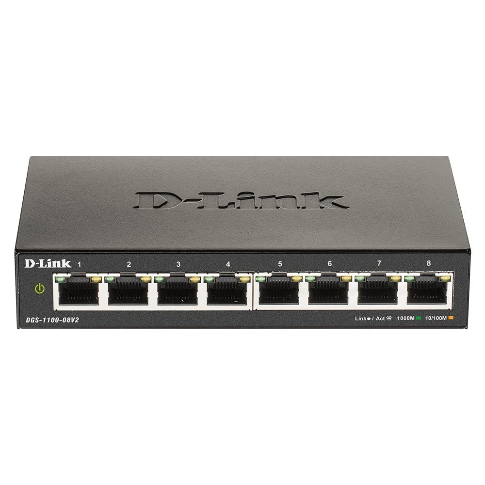 Smart Switch 8 Porte Gestito Gigabit Ethernet (10/100/1000) DGS-1100-08V2 - Foto 1