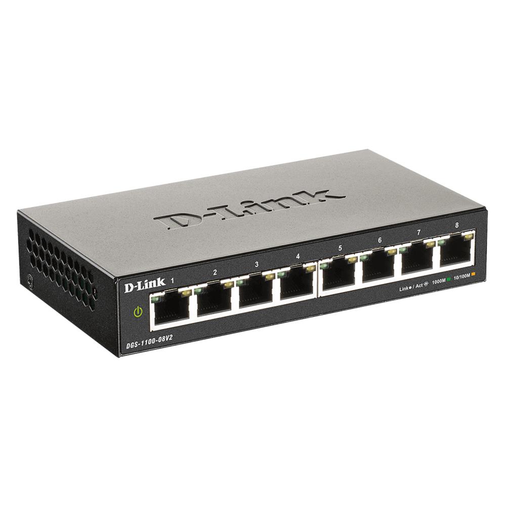 Smart Switch 8 Porte Gestito Gigabit Ethernet (10/100/1000) DGS-1100-08V2 - Foto 2